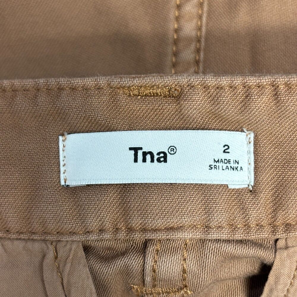 Tna Aritzia Women Utility Cargo Pants Size 2 Cotton Wide Leg C068 -21 - Picture 9 of 16